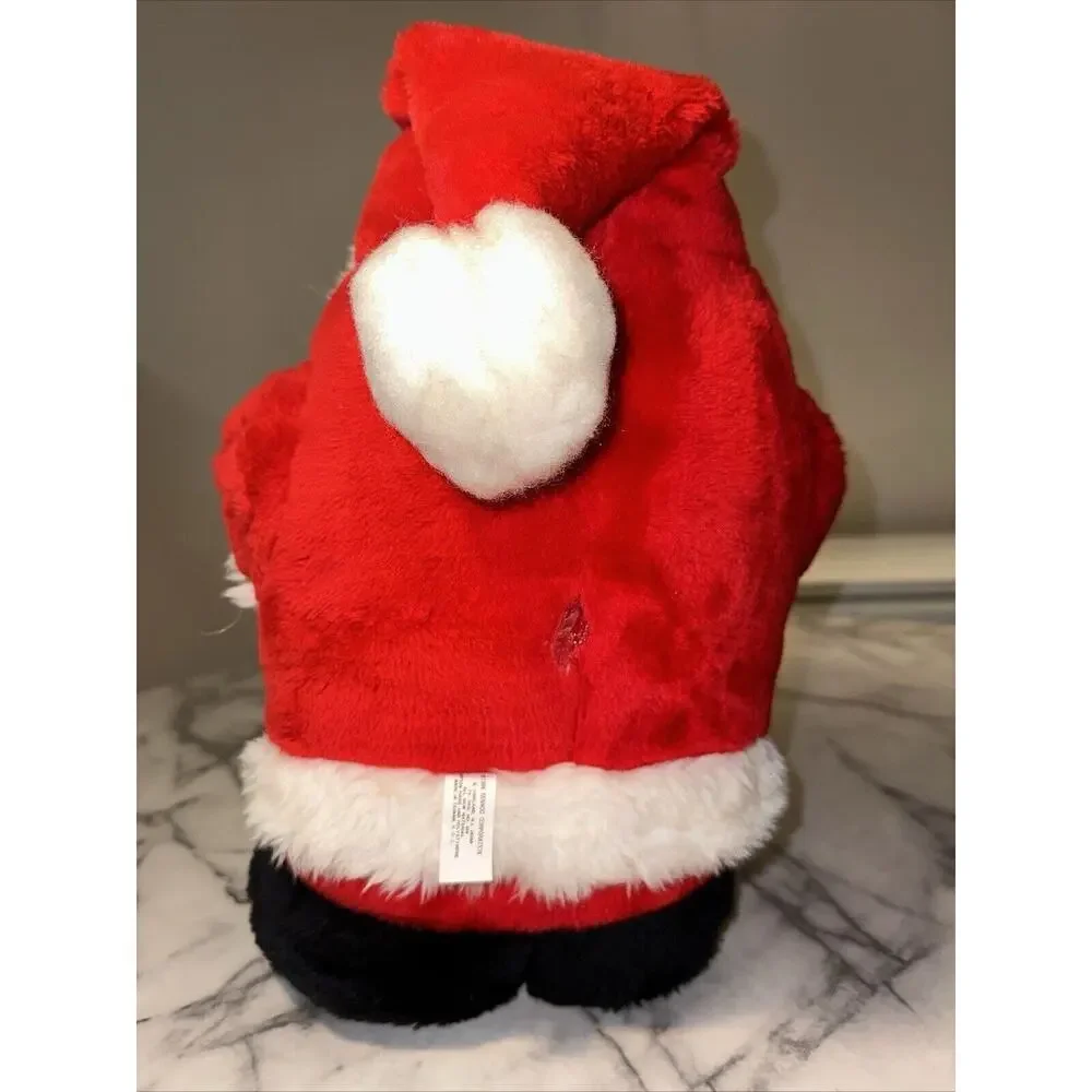 VINTAGE 1984 Rennoc Standing Fat Santa Plush Figure Chubby 15x8